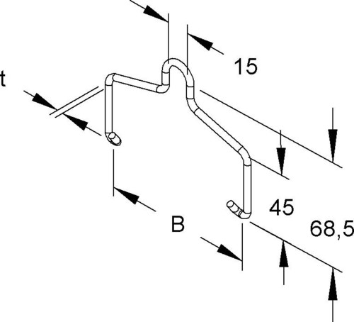 Niedax Einhängebügel REBA 100 E3