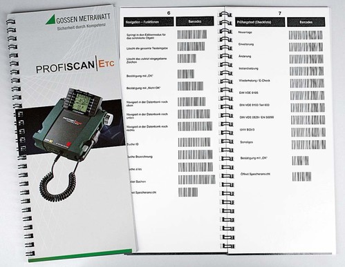 Gossen Metrawatt Barcode-Eingabehilfe CODE 128 PROFISCAN ETC D