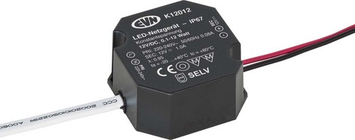 EVN Lichttechnik LED-Netzgerät 12VDC 1-12W K12 012