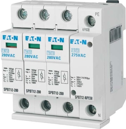 Eaton Überspannungsableiter B+C,TN-S/TT-Set,3+1p SPBT12-280-3+NPE50