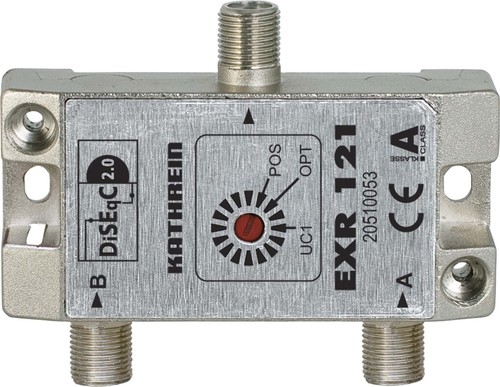 Kathrein DiSEqC-Umschaltmatrix 2 auf 1 F-Anschlüsse EXR 121