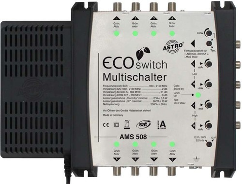 Astro Strobel Multischalter Standalone, 5 in 8 AMS 508 Ecoswitch