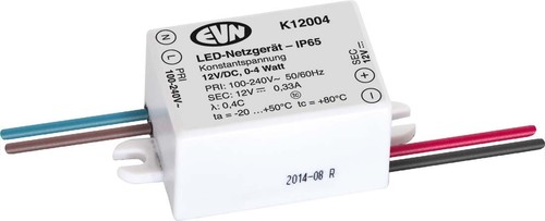 EVN Lichttechnik LED-Netzgerät 12VDC 0,1-4W IP65 K 12004