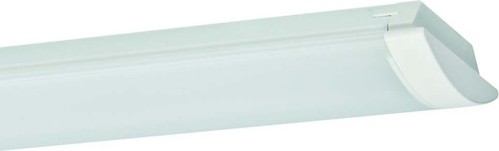 Ridi-Leuchten LED-Wannenleuchte halbrund opale Wanne WL-R1X145/45ND-P-SET