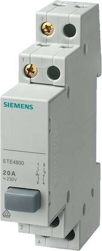 Siemens Dig.Industr. Taster 1S/10E 20A, grau 5TE4800