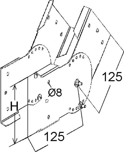 Niedax Gelenkverbinder ULIV 150 E4 (1Paar)