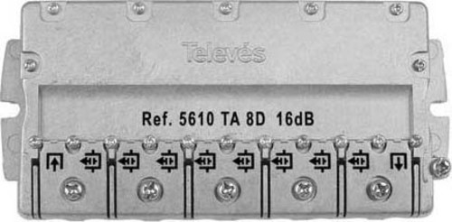 Televes Easy-F-Abzweiger 8f. 16dB, 5-2400Mhz EFA816