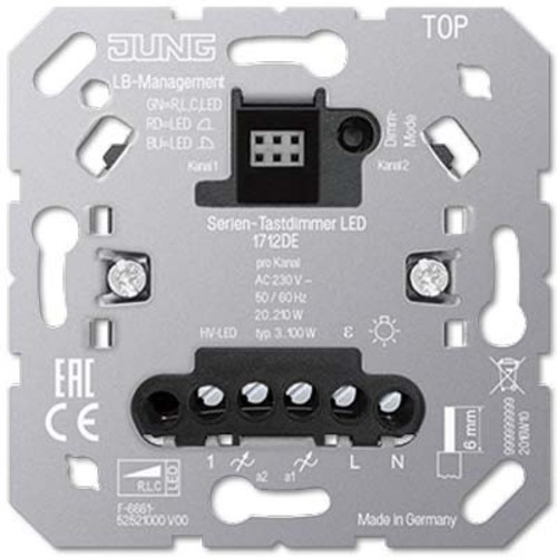 Jung Serien-Tastdimmer Universal LED 1712 DE