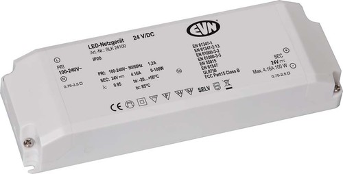 EVN Lichttechnik Netzgerät 24V/DC-0,1-100W IP20 SLK24100