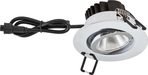 EVN Lichttechnik LED-Einbauleuchte IP65 350mA 3000K chr PC650061102