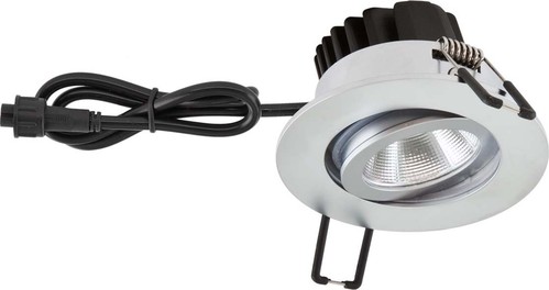 EVN Lichttechnik LED-Einbauleuchte IP65 350mA 3000K chr-mt PC650061502