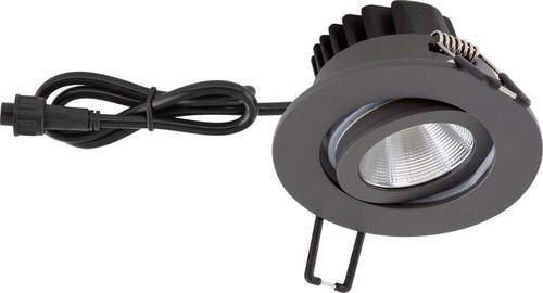 EVN Lichttechnik LED-Einbauleuchte IP65 350mA 3000K anthr. PC650061602