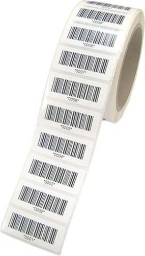 HT Instruments Barcode-Etiketten 1000Stck auf Rolle lfd. Nr. 1001-2000