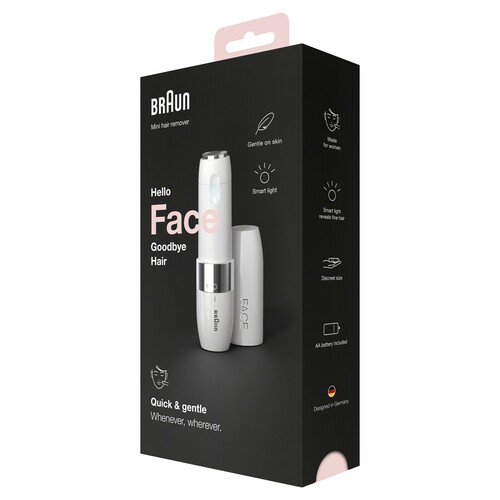 BRAUN Ladyshaver FaceMiniHairRemover FS1000 weiß/chr