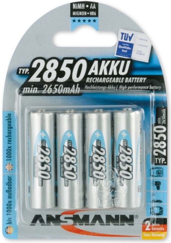 Ansmann AKKU NIMH 2850MAH BLI=4 5035212