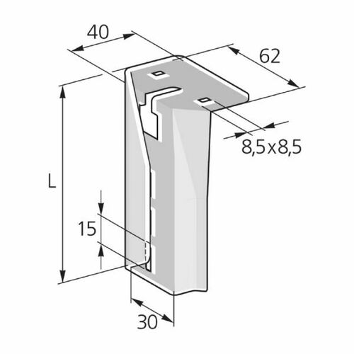 Pflitsch Hängestiel 280mm GK HS X14 280 S