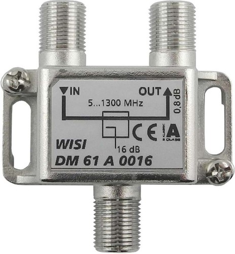 Wisi Abzweiger 1-fach 5-1300MHz,16dB Cl.A DM 61 A 0016