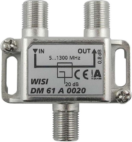 Wisi Abzweiger 1-fach 5-1300MHz,20dB Cl.A DM 61 A 0020