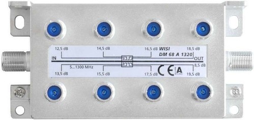 Wisi Abzweiger 8f. 5-1300MHz12,5-19,5dB DM 68 A 1320