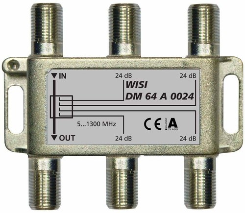 Wisi Abzweiger 4-fach 5-1300Mhz 24dB Kl.A DM 64 A 0024