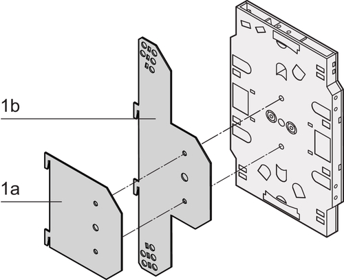 Schroff Aufsteckblech für Spleißkassetten 60239013 (VE4)