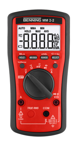 Benning Trms Digital-Multimeter 1000V AC/DC MM 2-2