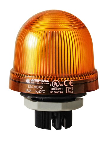 Werma LED-Dauerleuchte EM 115VAC YE 816.300.67