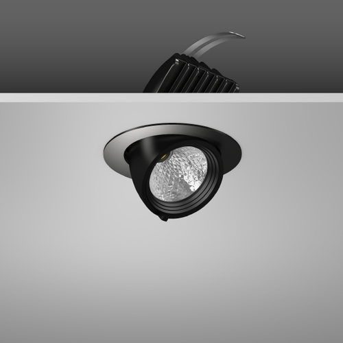 RZB LED-Einbaustrahler 930, DALI, schwarz 911566.003.76