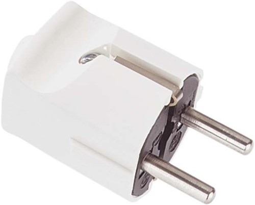 Bachmann Schutzkontakt-Stecker weiß,Zentral 910.270