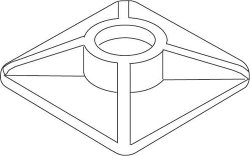 HKL Kabelbinderhalter selbstklebend 1718/25
