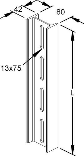 Niedax Profil I 80/3000 FL