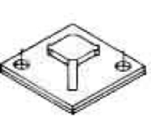 ABB Stotz S&J T&B Befestigungssockel 7,6mm natur TC347A