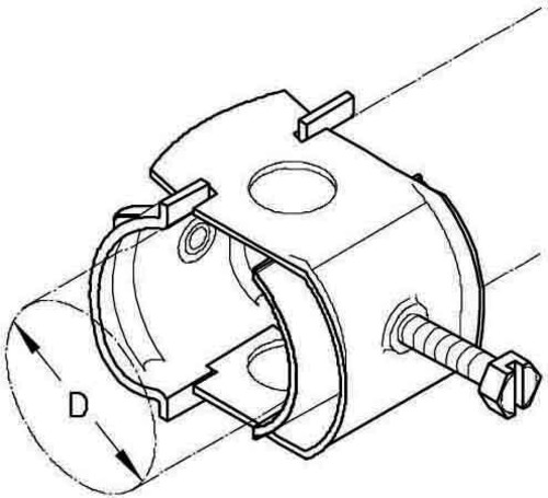 PohlCon (Puk) Kabelschelle 32 W