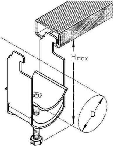 PohlCon (Puk) Kabelschelle 28-32mm Spannbereich 32 H