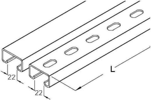 PohlCon (Puk) Profilschiene 48/26x2,5 A 4-30F