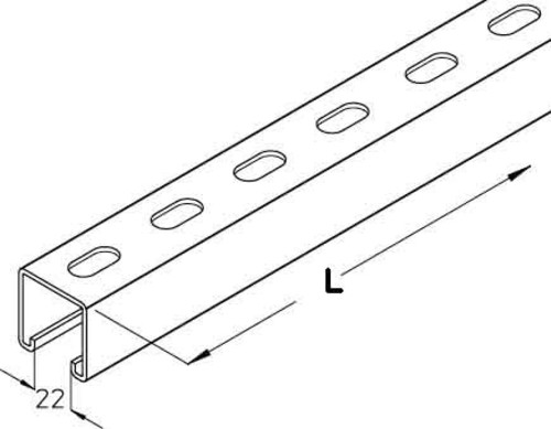 PohlCon (Puk) Konsolhalter-Schiene KHA 8-02F