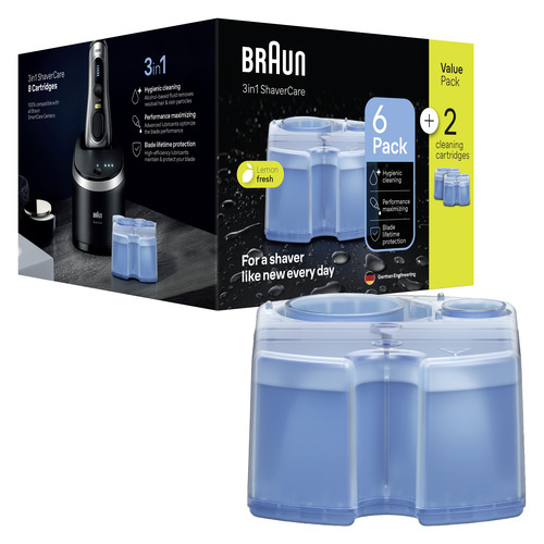 BRAUN Nachfüllkartuschen Rasierer-Zubehör CCR 6+2er-Pack