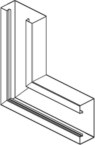 Niedax Gerätek.Vertikaleck GKV 110-78 W