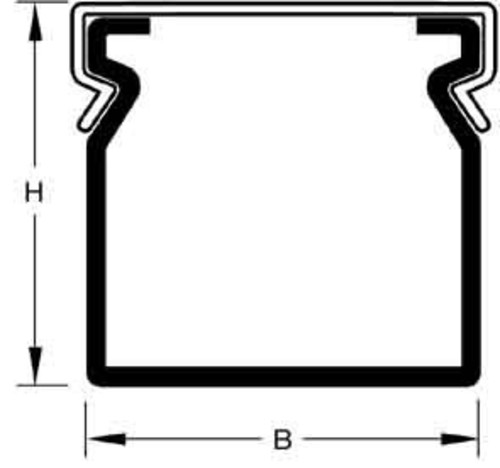 Tehalit Verdrahtungskanal ohne Bodenstanz BA6 300150O gr