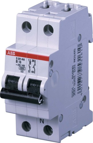 ABB Stotz S&J Sicherungsautomat 6kA 10A C 1p+N (2p) S201-C10NA