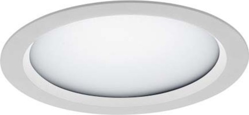 LTS Licht&Leuchten LED-Einbaudownlight 3000K inkl.Konverter VTFL 10.2530/DALI weiß