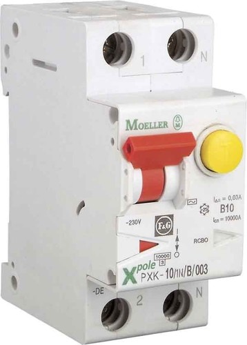 Eaton FI/LS-Kombischalter B 13A 1p+N, 300mA PXK-B13/1N/03-A