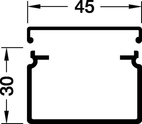 Tehalit Leitungsführungskanal 30x45mm LFH 30045 lgr