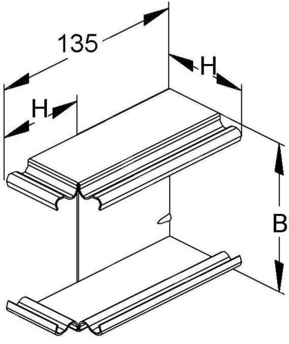 Niedax Außeneckeinsatz LUAE 60.200 R