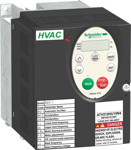 Schneider Electric Frequenzumrichter 2,2KW 480V 3PH,IP20 ATV212HU22N4