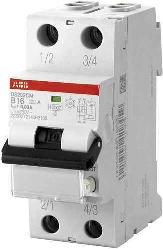 ABB Stotz S&J FI/LS-Schalter 10kA, 2p DS202CMA-B25/0,03A