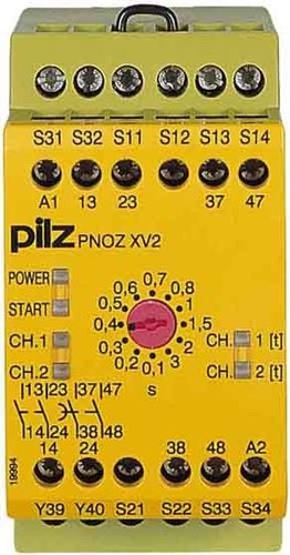 Pilz Not-Aus-Schaltgerät 30/24VDC 2n/o 2n/o t PNOZ XV2P #777500