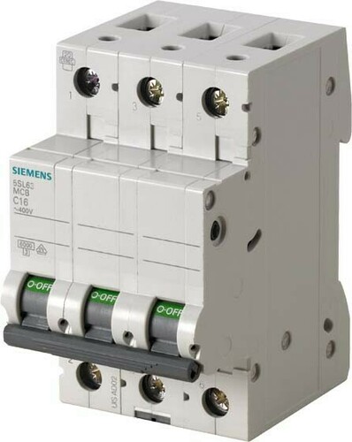 Siemens Dig.Industr. LS-Schalter B10A, 3pol 5SL6310-6