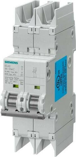 Siemens Dig.Industr. LS-Schalter C 6A 2pol. 10kA 5SJ4206-7HG42