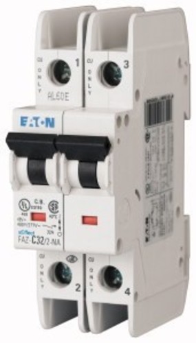 Eaton Leitungsschutzschalter 10A, 2p, C-Char FAZ-C10/2-NA